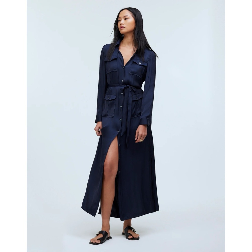 Madewell Button Front Utility Shirtdress